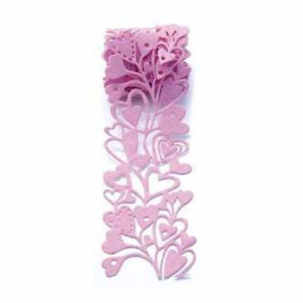 Queen & Co - 2.7 Felt Fusion Hearts - Pink