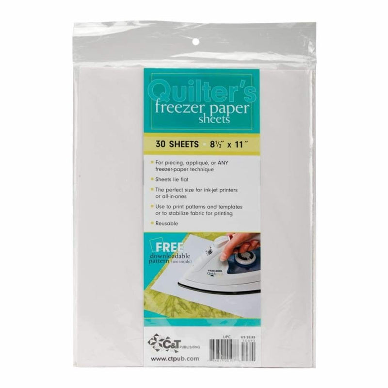 Quilters Freezer Paper Sheets - 30 pack 8.5 inch x 11 inch