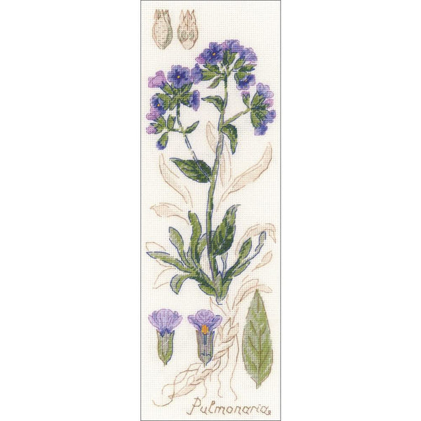 RIOLIS Counted Cross Stitch Kit 4X11.75 Pulmonaria (18 Count)