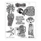 Ranger - Dyan Reaveley: Dylusions Cling Rubber Stamp Set - Black Sheep