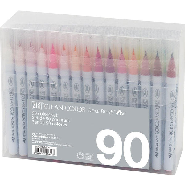 Kuretake ZIG Clean Colour Real Brush Marker Set 90 pack