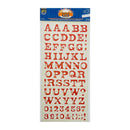 Cardstock Alpha Stickers Red*