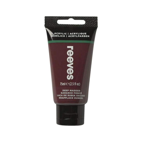 Reeves - Acrylic Paint 75ml - Deep Madder