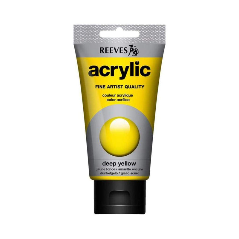 Reeves - Acrylic Paint 75ml - Deep Yellow