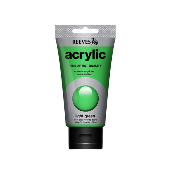 Reeves - Acrylic Paint 75ml - Light Green 420