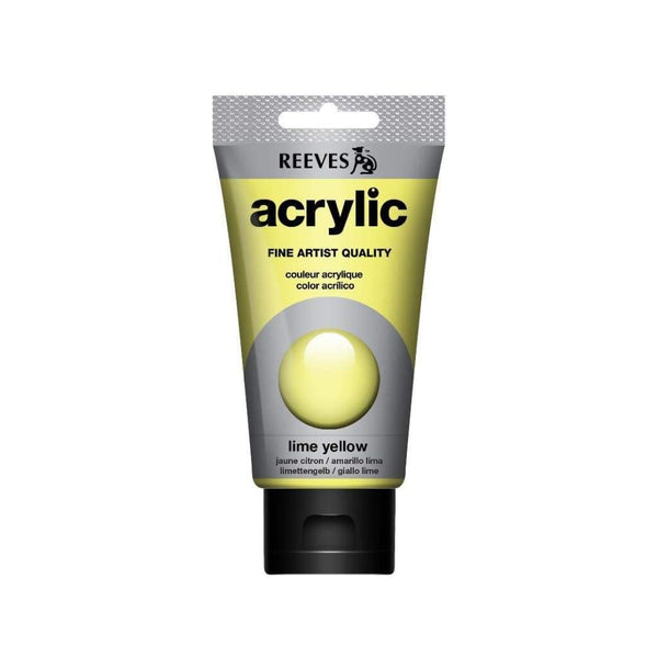 Reeves - Acrylic Paint 75ml - Lime Yellow 415