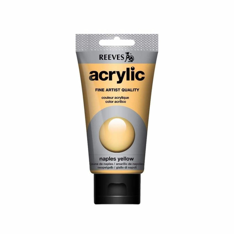 Reeves - Acrylic Paint 75ml - Naples Yellow 495