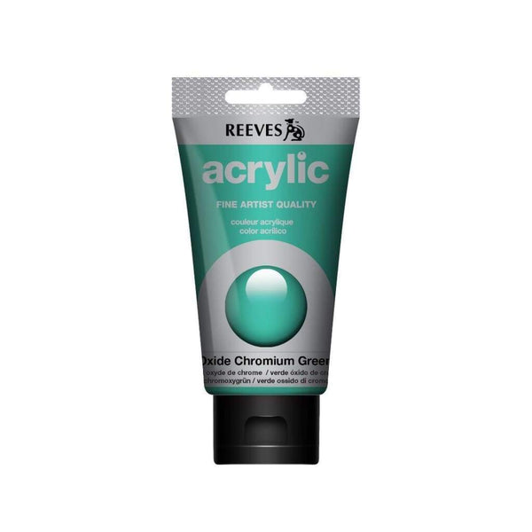 Reeves - Acrylic Paint 75ml - Oxide Chrome Green 460