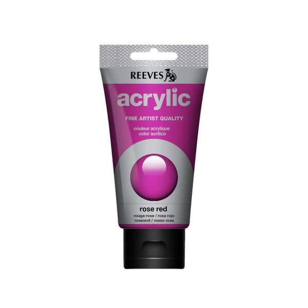 Reeves - Acrylic Paint 75ml - Rose Red 270