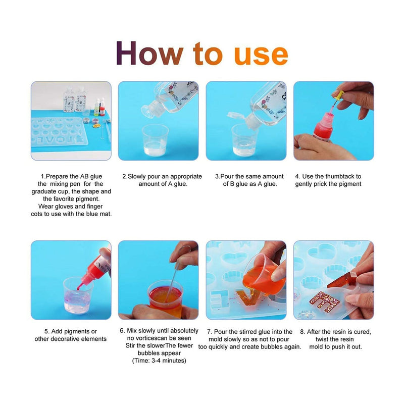 Poppy Crafts Epoxy Resin Jewellery Making Kit 104pcs