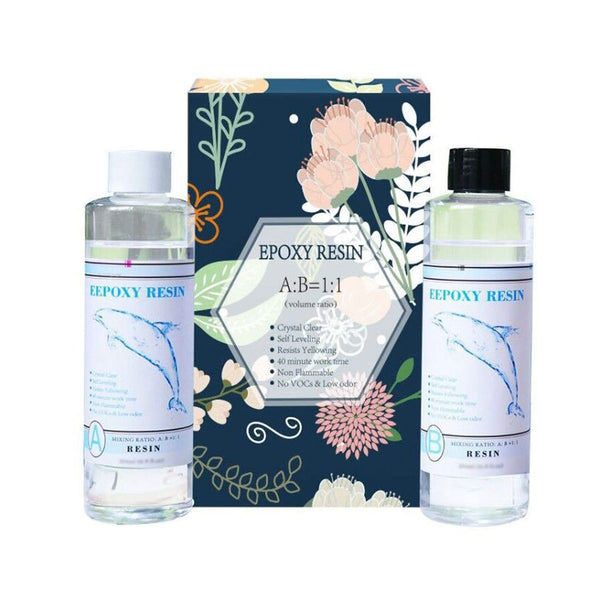 Poppy Crafts Epoxy Resin 8oz - 4oz Resin, 4oz Hardener