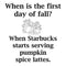 Riley & Company Funny Bones Cling Stamp 2 Inch X2.25 Inch  Pumpkin Spice Lattes