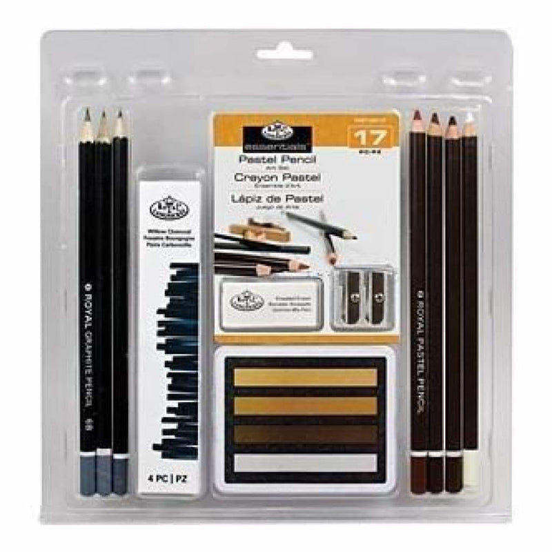 Royal Brush - Clamshell Art Sets Pastel Pencil 17 Pieces