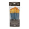 Royal Brush - Gold Taklon Flat Value Pack Brush Set 12 pack