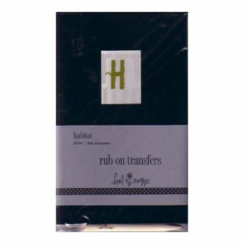 Rub-On Alphabet- 1 1/4 Habitat- Moss