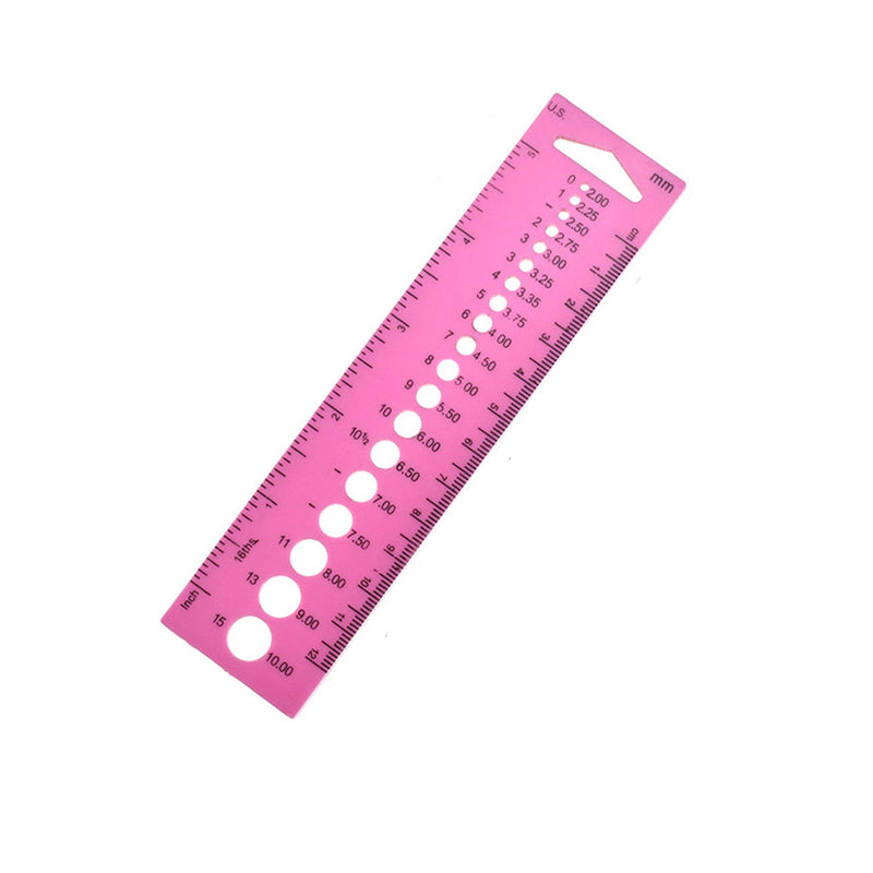 Universal Crafts Knitting Needle Gauge Ruler cm/inch