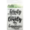 Picket Fence Studios 4 inch X 6 inch Stamp Set Happiness Belongs To You