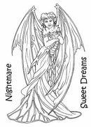 The Card Hut Clear Stamps 6"X4" By Linda Ravenscroft - Fairies - Nightmare Fairy*