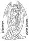 The Card Hut Clear Stamps 6"X4" By Linda Ravenscroft - Fairies - Nightmare Fairy*
