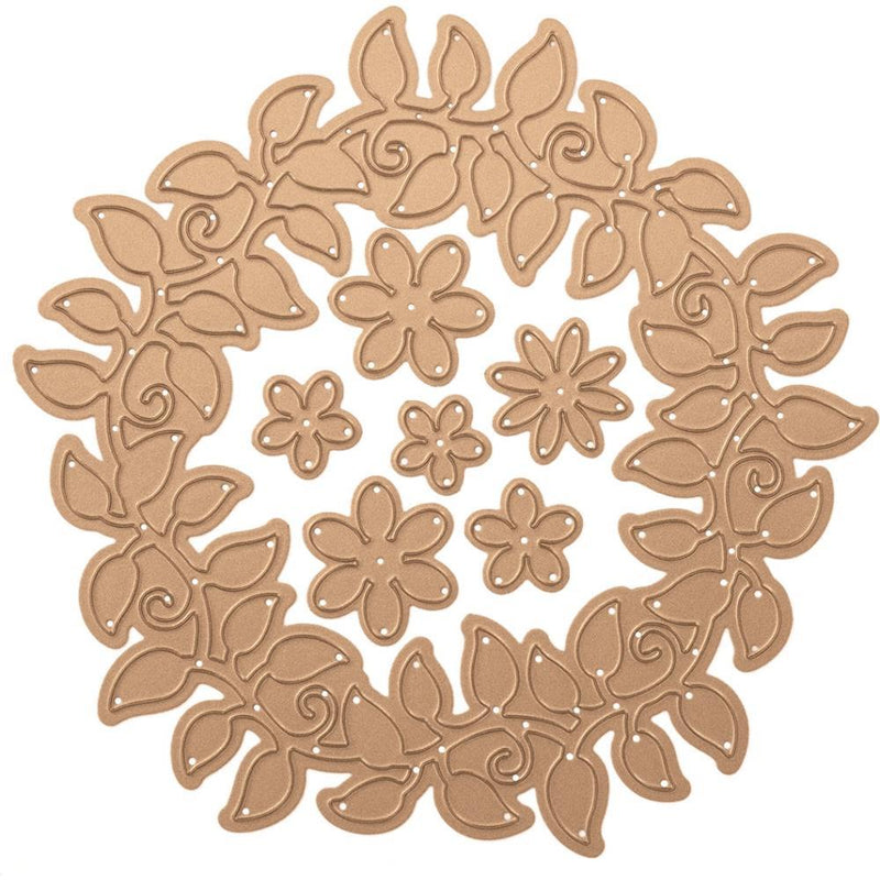 Spellbinders Shapeabilities Dies By Marisa Job - Blooming Floral Wreath .55 inch To 4.95 inch*