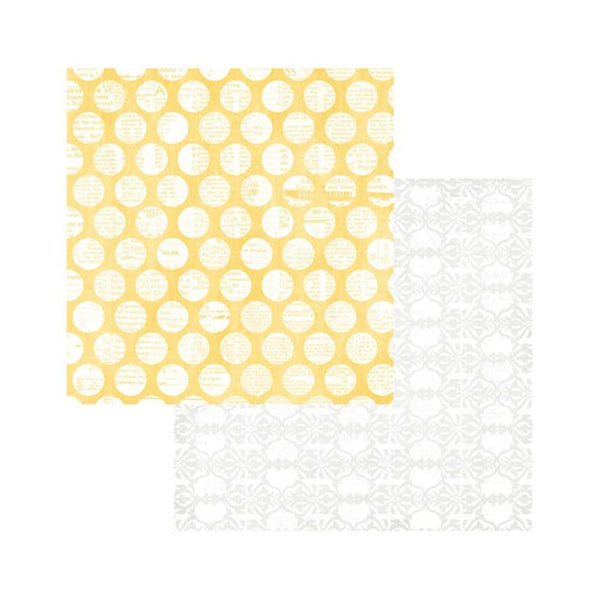 Teresa Collins - Sweet Afternoon Collection - 12 x 12 Double Sided Paper - Just Relaxing