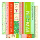 Sale Item - Cosmo Cricket - Girl Friday - Borders 12X12 Double-Sided Cardstock