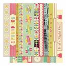 Sale Item - Cosmo Cricket - Upcycle - Borders 12X12 Double-Sided Cardstock  (Sin