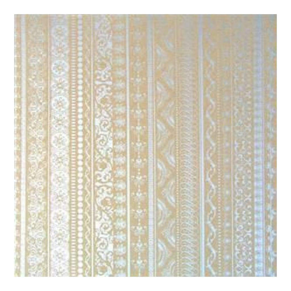 Sale Item - Hambly Screen Prints - 12X12 Screen Printed Paper - On Edge - Silver
