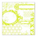 Sale Item - Hambly Screen Prints - All Mixed Up Overlay - Lime Green  - Single 1