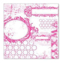 Sale Item - Hambly Screen Prints - All Mixed Up Overlay - Pink  - Single 12X12 S