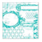 Sale Item - Hambly Screen Prints - All Mixed Up Overlay - Teal Blue  - Single 12