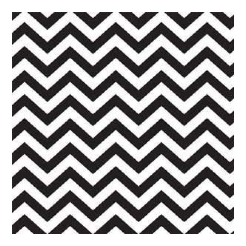 Sale Item - Hambly Screen Prints - Chevron Overlay - Black  - Single 12X12 Sheet