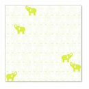 Sale Item - Hambly Screen Prints - Elephants In A Row Overlay - Lime Green  - Si