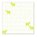 Sale Item - Hambly Screen Prints - Elephants In A Row Overlay - Lime Green  - Si