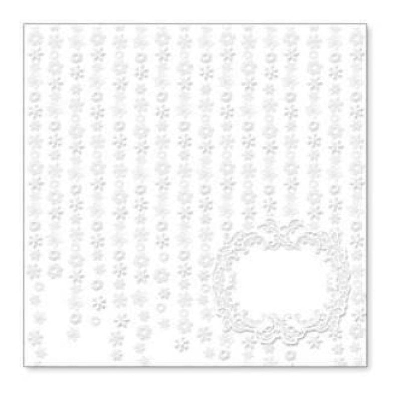 Sale Item - Hambly Screen Prints - Falling Snowflakes Overlay - White  - Single