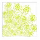 Sale Item - Hambly Screen Prints - Peacock Feathers Overlay - Lime Green  - Sing