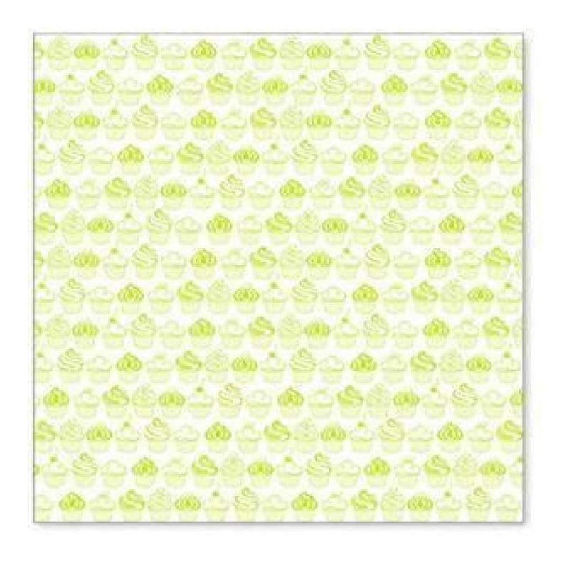 Sale Item - Hambly Screen Prints - Sweet Cupcakes Overlay - Lime Green  - Single