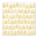 Sale Item - Hambly Screen Prints - The Birdcages Overlay - Metallic Gold  - Sing