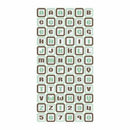 Sale Item - Sassafras Lass - Mint Alphabet   - Rrp:4.95