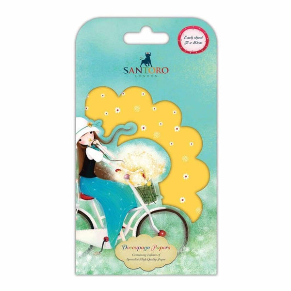 Santoro Kori Kumi Decoupage Paper 3/Sheets Summertime