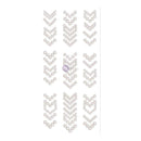 Say It In Crystals Adhesive Arrows 7X3inch Sheet - Short/Pearl White
