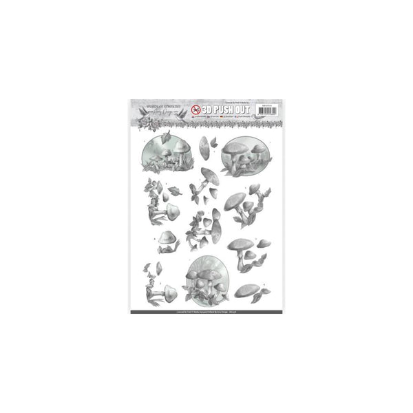 Find It Amy Design Words Of Sympathy Punchout Sheet - Forest