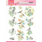 Find It Trading Jeanines Art Punchout Sheet Blue Dance, Happy Birds