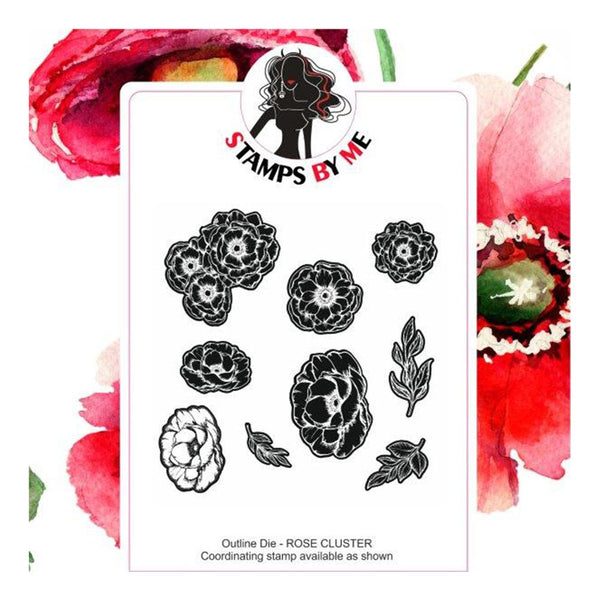 Creative Expressions - Stamps By Me Rose Cluster A5 co-ordinating Set 9 Dies