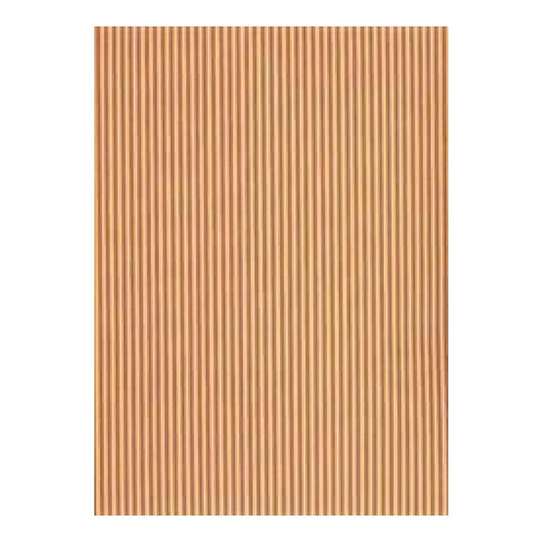 Scenic Route Paper Co - Small Stipe Sienna & Yellow 12X12 Paper  (Pack Of 10)