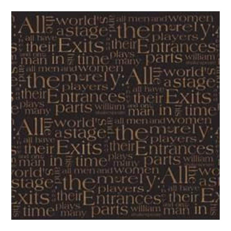 Scenic Route Paper Co - Stage Black Script  (Pack Of 10)
