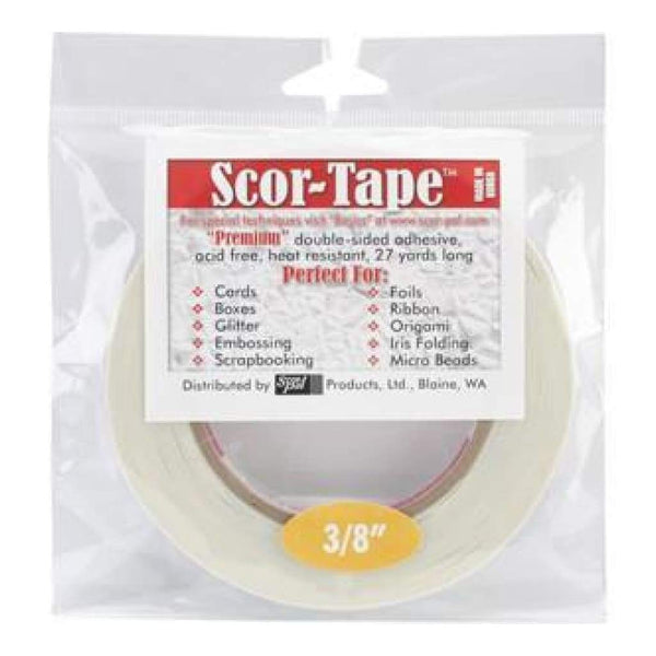 Scor-Tape Double-Sided Tape 3/8 X 27 Yards Long