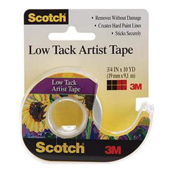 Scotch Low Tack Artist Tape .75X10yd .75X10yd