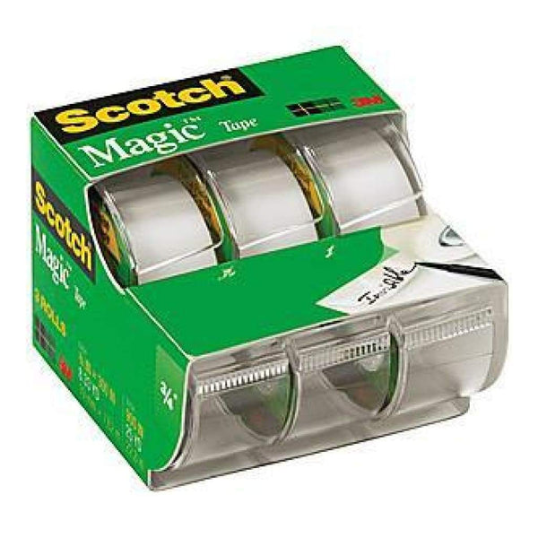 Scotch Magic Tape Matte .75X300 3 Pack