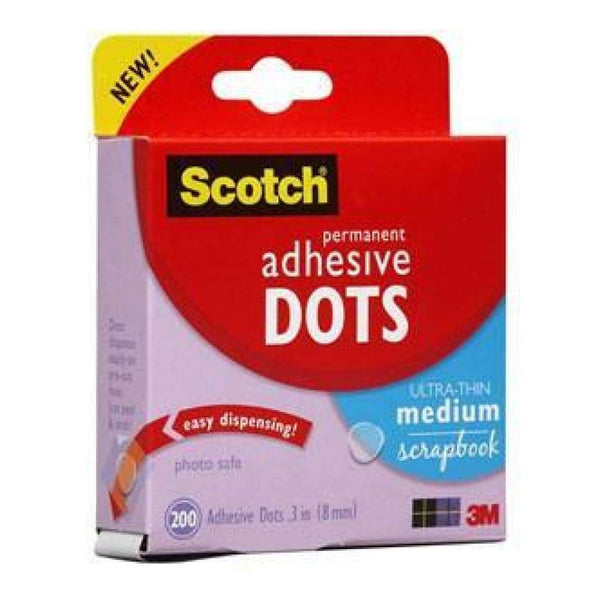 Scotch Permanent Adhesive Dots - Ultra Thin